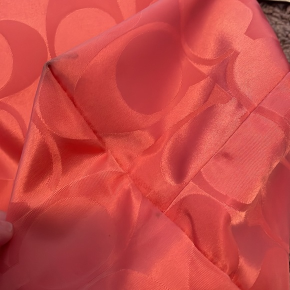 Coral Coach Nylon Tote bag with matching pouch - Picture 7 of 16